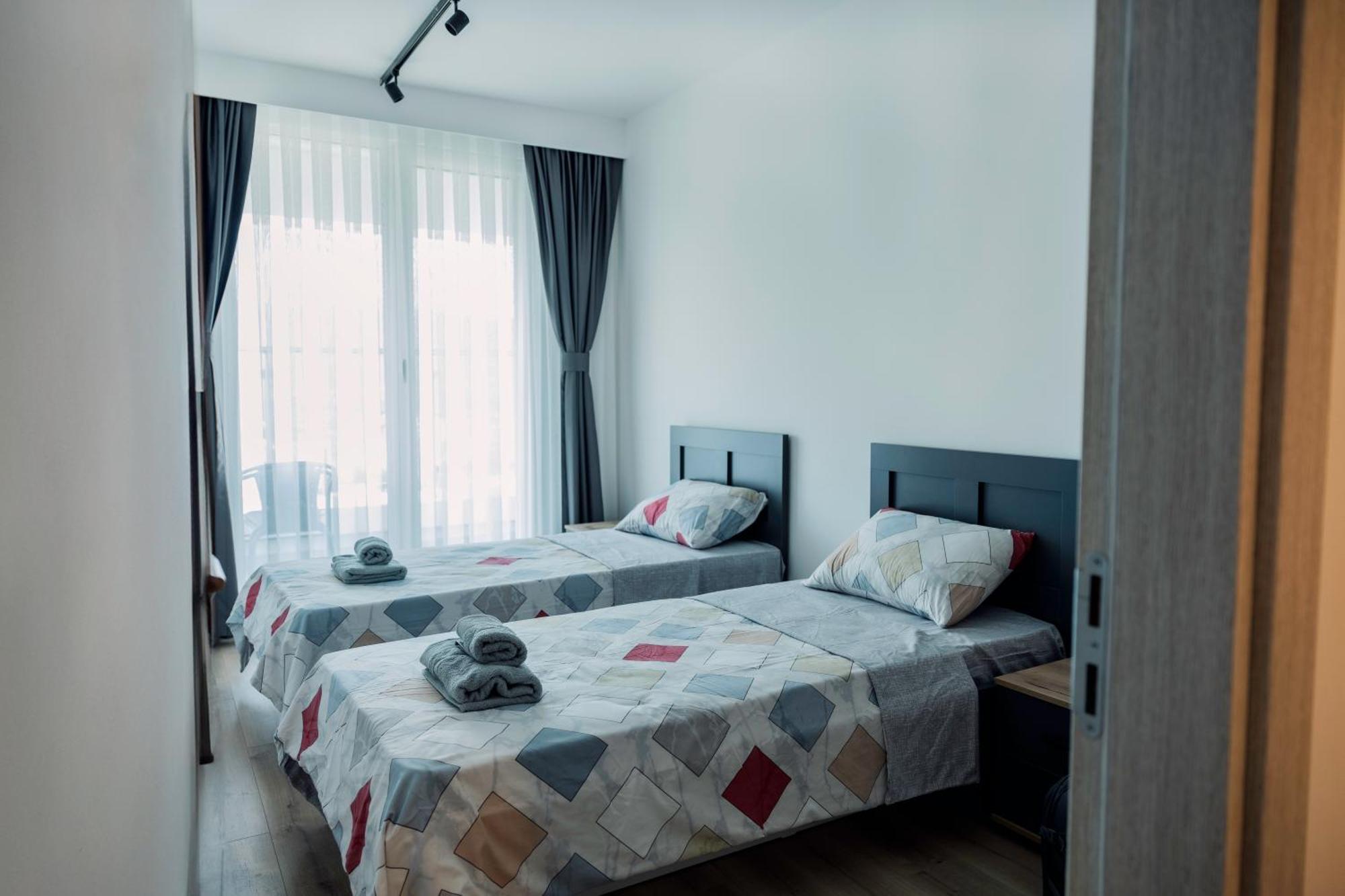 33Rd Floor Twin Apartments In Cevahir Sky City Complex With Pool, Spa, Fitness And Parking Included In Price Skopje Luaran gambar