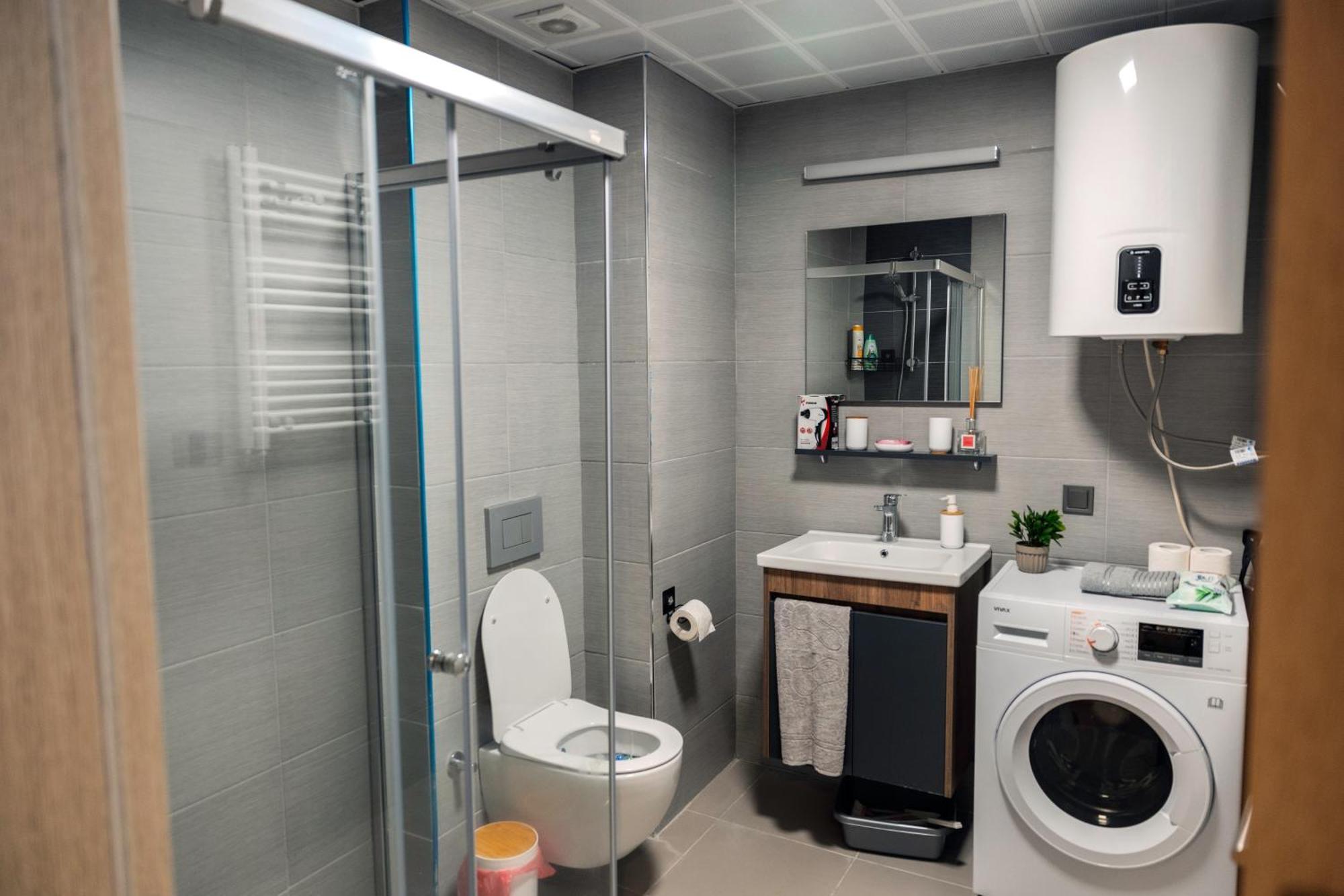 33Rd Floor Twin Apartments In Cevahir Sky City Complex With Pool, Spa, Fitness And Parking Included In Price Skopje Luaran gambar